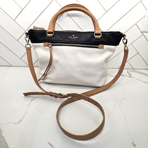kate spade Handbags - Kate Spade Pebbled Crossbody Satchel Medium Tote Bag Women's